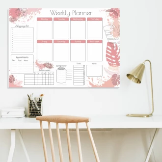 Dry-Erase Magnetic Whiteboard Weekly Planner 415