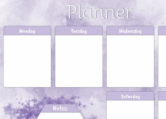 Dry-Erase Magnetic Whiteboard Weekly Planner 419