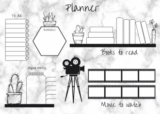 Dry-Erase Magnetic Whiteboard Weekly Planner 421