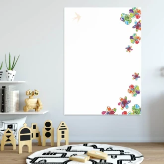 Dry-Erase Board 01X 082 Colourful Flowers