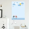 Dry-Erase Board 132 Birds Clouds