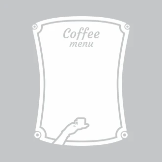 Dry-Erase Board Coffee Menu 253