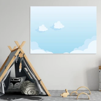 Dry-Erase Board For Children Clouds 339