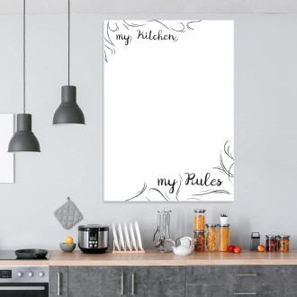 Dry-Erase Board My Kitchen My Rules 530