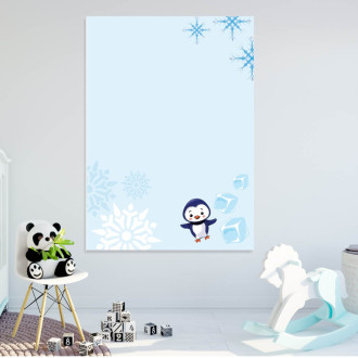 Dry erase board to the child's room penguin 579