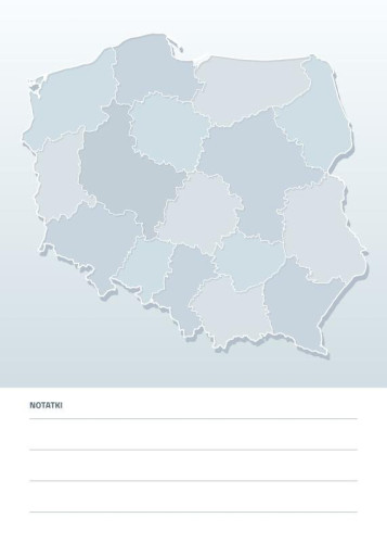Dry-erase Board Map of Poland Administrative Division 192