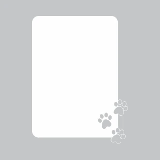 Dry-Erase Board Cat Footprints 309