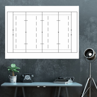 Tactical tactical dry-erase coaching board 183 rugby