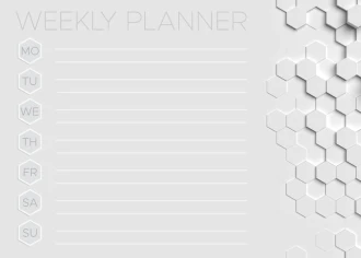 Dry-Erase Board Weekly Planner 423
