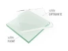 Transparent Glass Whiteboard Matt Matt 150x100 cm