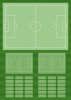 Training tactical dry-erase board 392 football