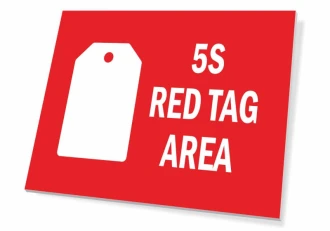 Information Sign 5S Red Tag Area T095