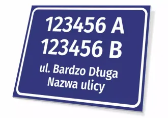 Address Plate With Street And House Number