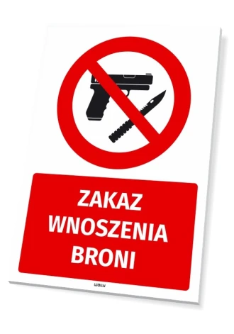 Prohibition Sign No Weapons Allowed