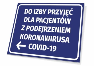 Information Sign To The Emergency Room For Patients With Suspected Coronavirus Covid-19 T469