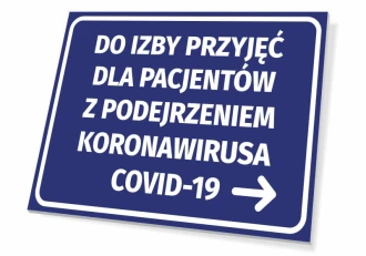Information Sign To The Emergency Room For Patients With Suspected Coronavirus Covid-19 T470