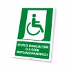 Information Sign: Emergency Exit for Disabled Persons