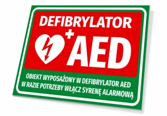 Information Sign Aed Defibrillator