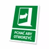 Information Sign: Push to Open