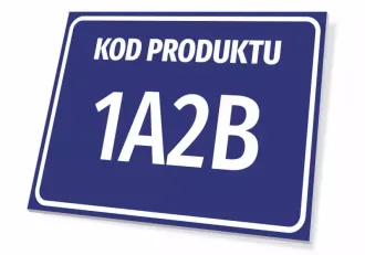 Information Sign Product Code With Number, Code
