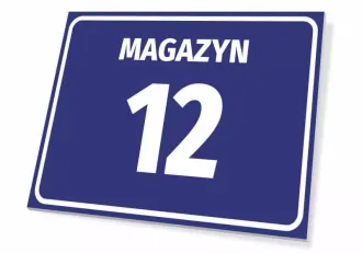 Information Sign Magazine With A Number
