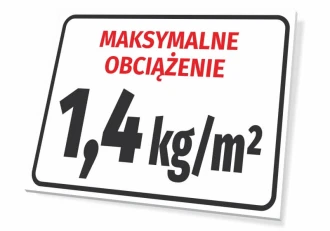 Maximum Load Plate With A Field To Enter The Weight