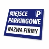 Information Sign Parking Space, With A Field For The Company Name