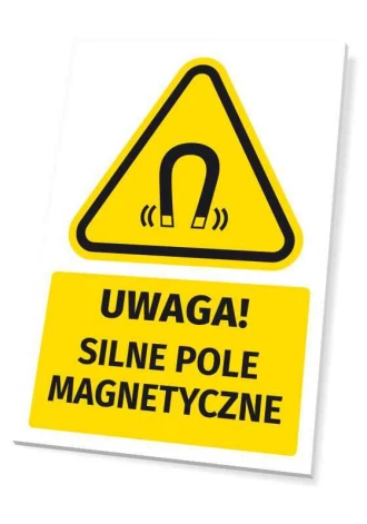 Safety Warning Information Sign Attention! Strong Magnetic Field