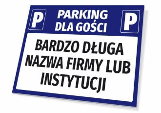 Guest Parking Sign With Name Field