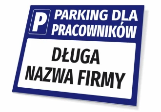 Parking Sign For Employees With A Field For The Name