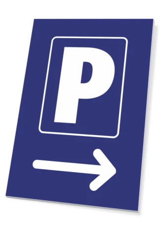 Parking Sign Direction Right