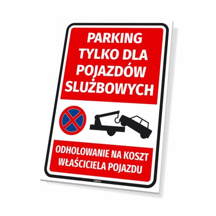 Sign: Parking only for company vehicles