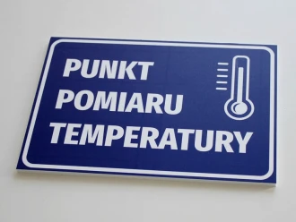 Information Sign Temperature Measuring Point