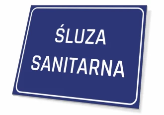 Information Sign Sanitary Sluice