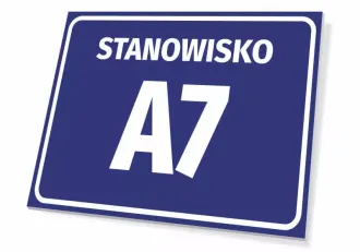 Information Sign Position With A Number