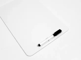A4 Dry-Erase Board With Rounded Corners