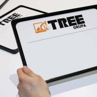 Dry-Erase Plate With Individual Print In A Frame On A Telescopic Leg -  Wallyboards online store