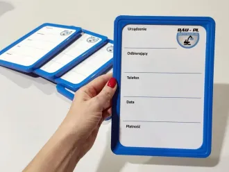 Single-Sided Dry Erase Plate With Individual Printing In A Frame