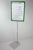 Dry-Erase Plate With Individual Print In A Frame On A Telescopic Leg