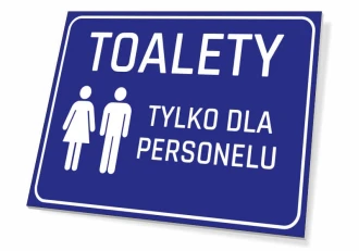 Information Sign Toilets Only For Staff
