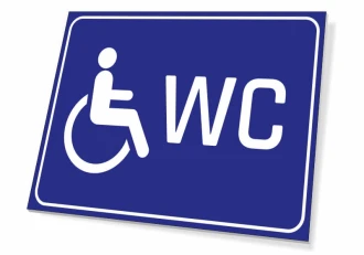 Information Sign Toilet For Disabled People