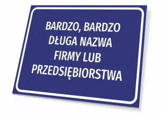 Information Sign With The Name Of The Company