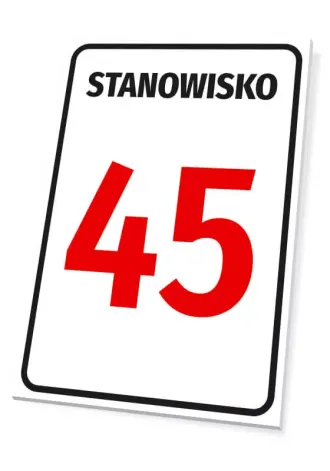 Information Sign With Position Number Or Letter Designation