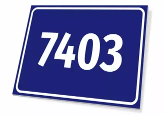 Information Sign With Number