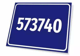 Information Sign With Number