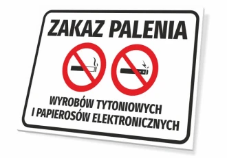 Information Sign Smoking And Electronic Cigarettes Are Forbidden T136