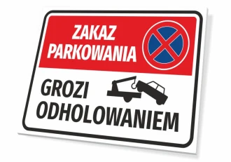 Information Sign Parking Is Forbidden