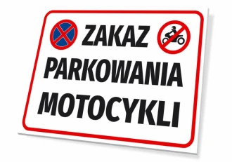 Information Sign Parking Of Motorcycles Is Prohibited