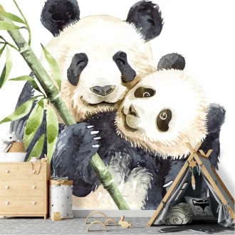 Kids Panda Bears Wallpaper 0498