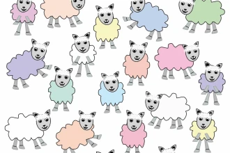 Sheep 016 Kids Wallpaper